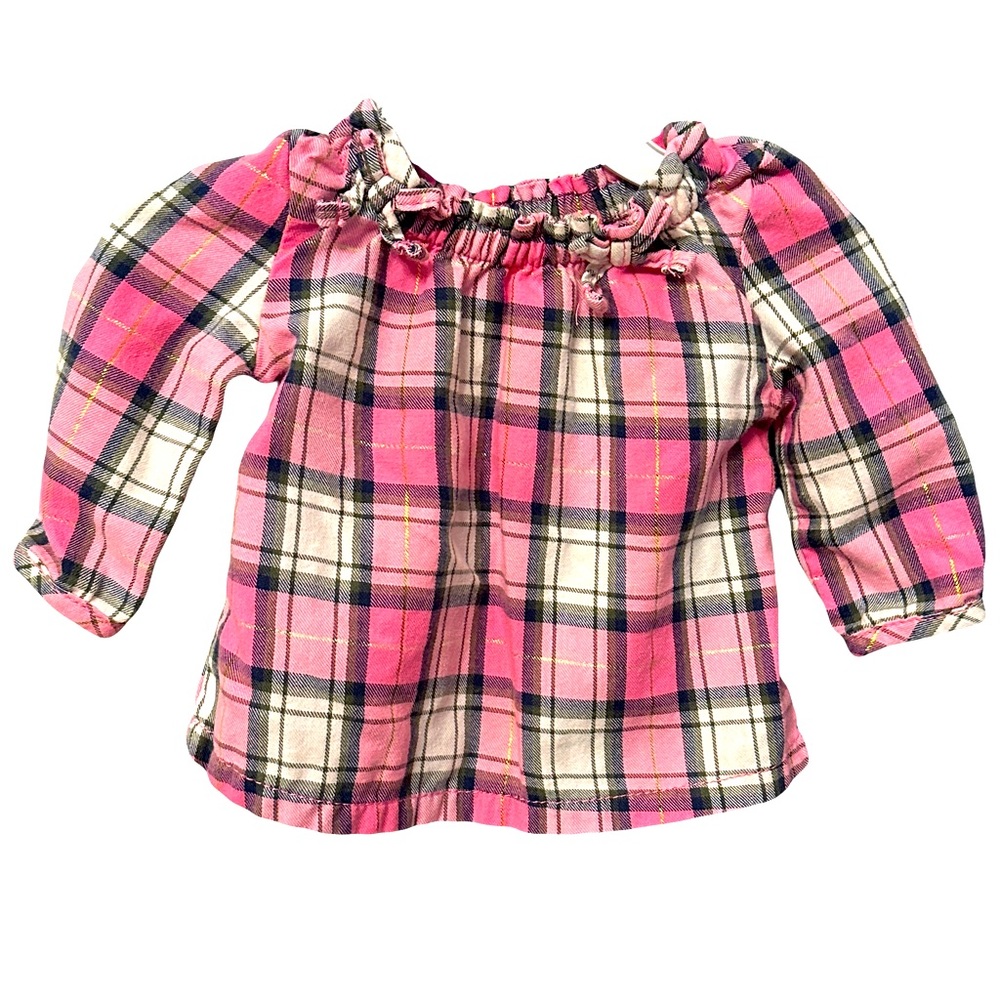 3M pink plaid shirt by Carters